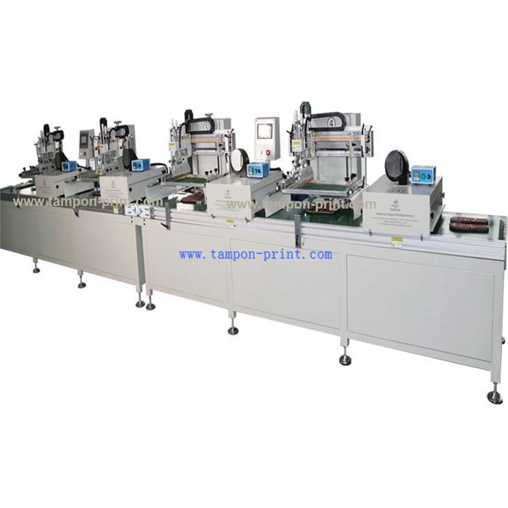 4 Color Flat Press Screen Printing