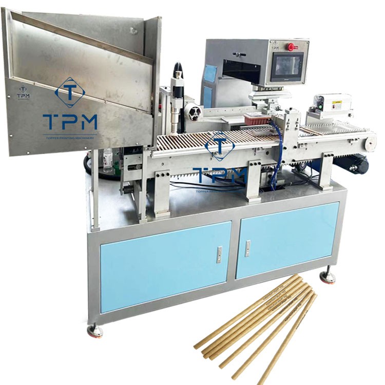 Automatic Plastic PLA Straw Pad Printing Machine